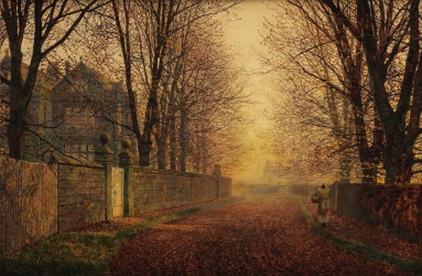 JOHN ATKINSON GRIMSHAW In the autumn's waning glow1.jpg